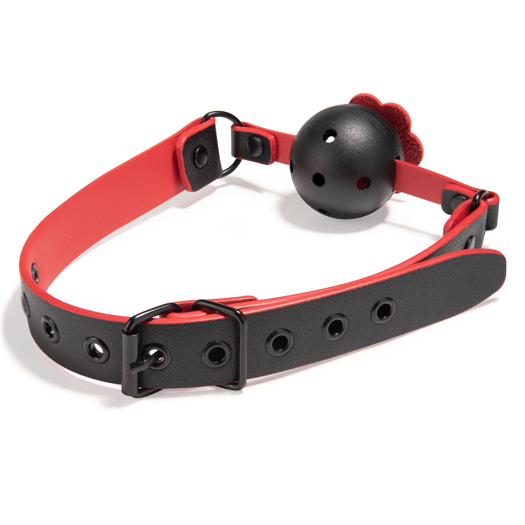 BeingFetish BDSM Ball Mouth Gag Sex Toys Red Black BeingFetish BDSM Ball Mouth Gag Sex Toys Red Black
