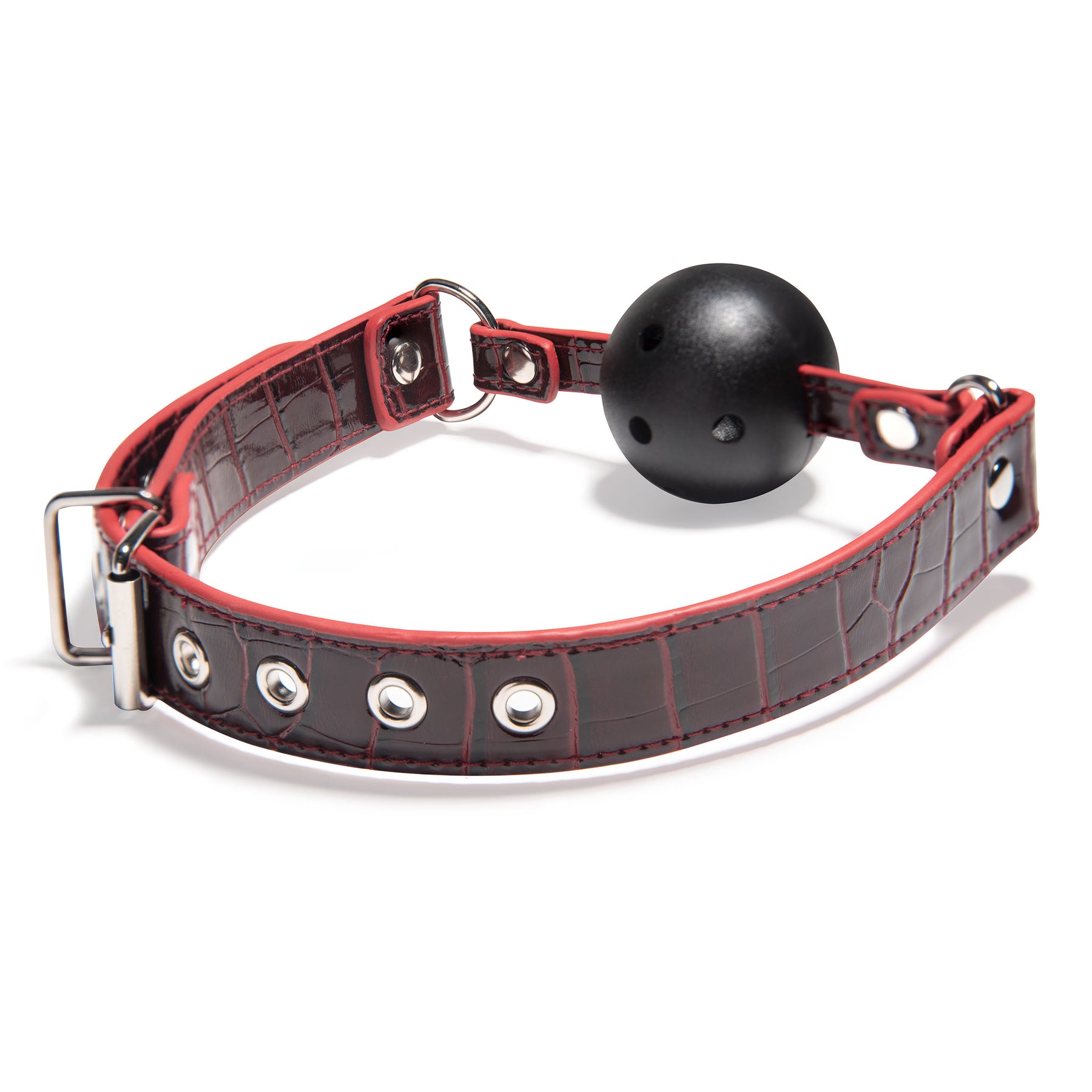 BeingFetish BDSM Ball Mouth Gag Sex Toy Wine Red BeingFetish BDSM Ball Mouth Gag Sex Toy Wine Red